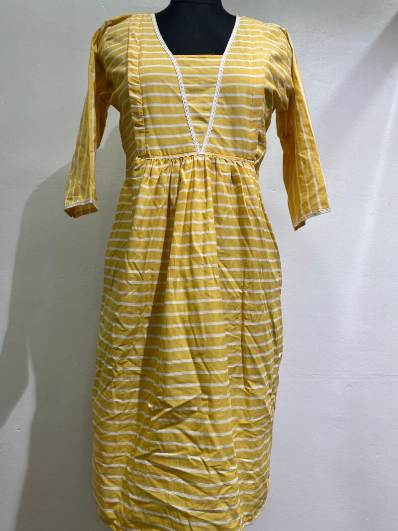 Muslin Cotton Flared Feeding Kurti