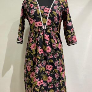 Muslin Cotton Flared Feeding Kurti