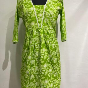 Muslin Cotton Flared Feeding Kurti