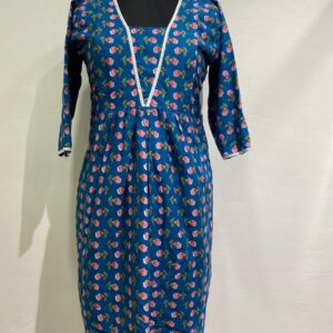 Muslin Cotton Flared Feeding Kurti