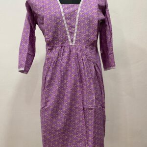 Muslin Cotton Flared Feeding Kurti
