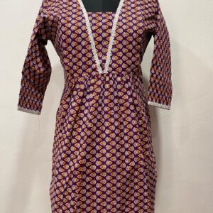 Muslin Cotton Flared Feeding Kurti