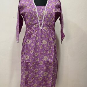Muslin Cotton Flared Feeding Kurti