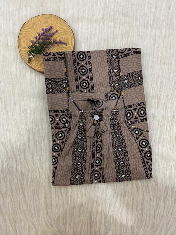 Front Elastic Pleated Nighty