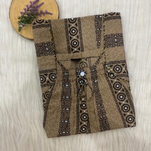 Front Elastic Pleated Nighty