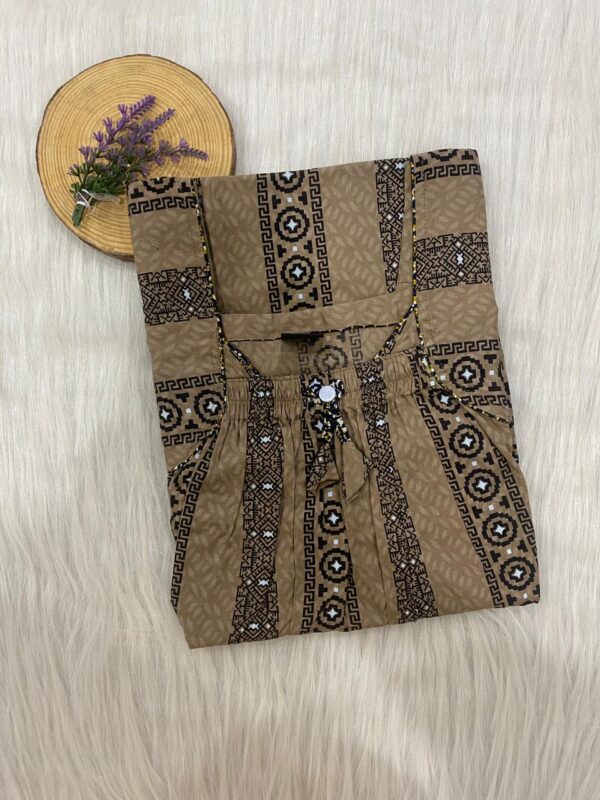 Front Elastic Pleated Nighty