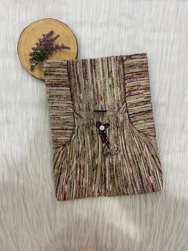 Front Elastic Pleated Nighty