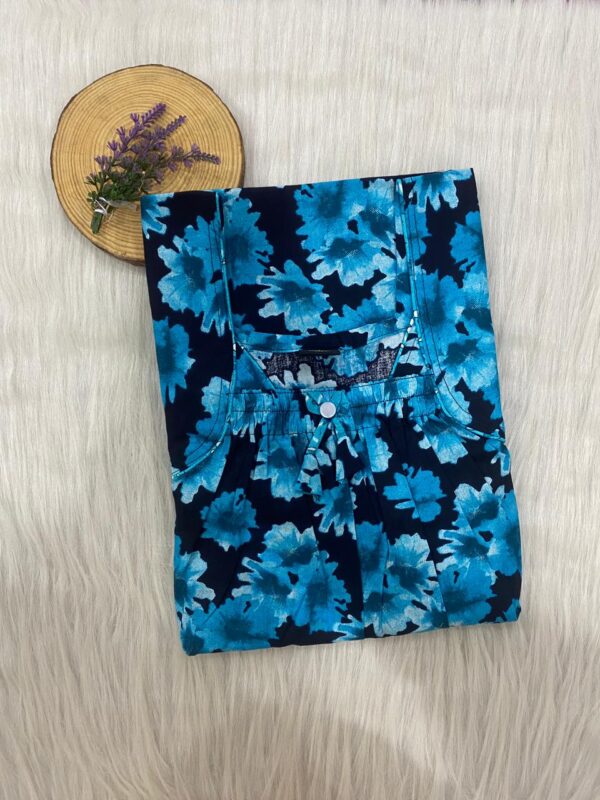 Front Elastic Pleated Nighty