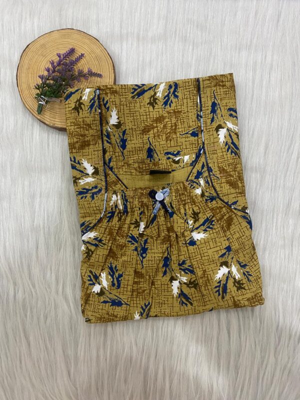 Front Elastic Pleated Nighty
