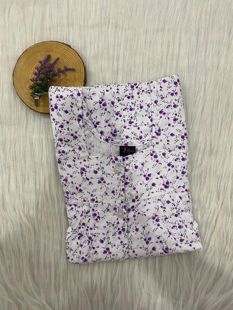 Full Open Button Nighty