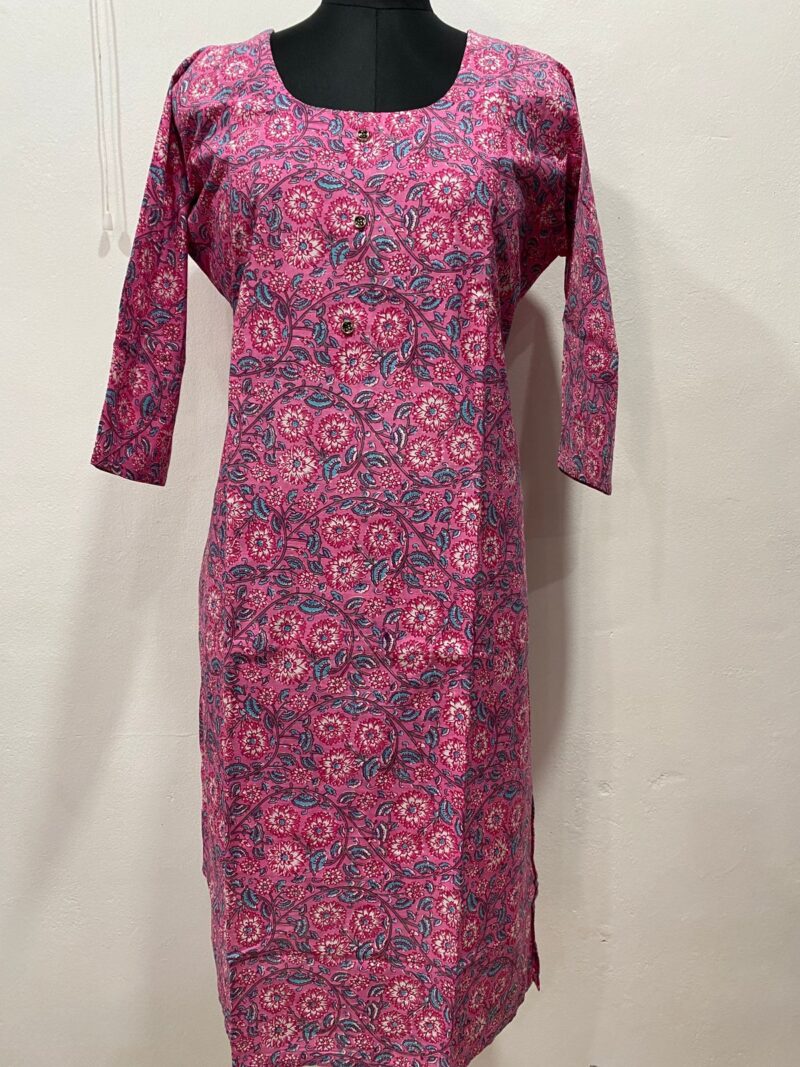 Muslin Cotton Straight Kurti