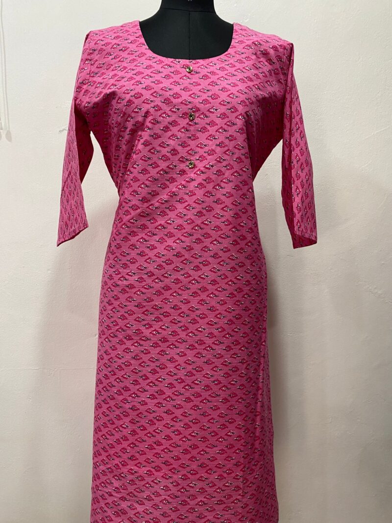 Muslin Cotton Straight Kurti