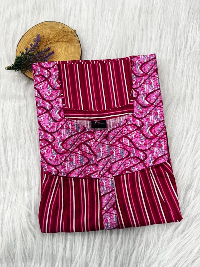 Mix N Match Square Neck Pleated Nighty