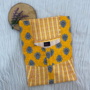 Mix N Match Square Neck Pleated Nighty