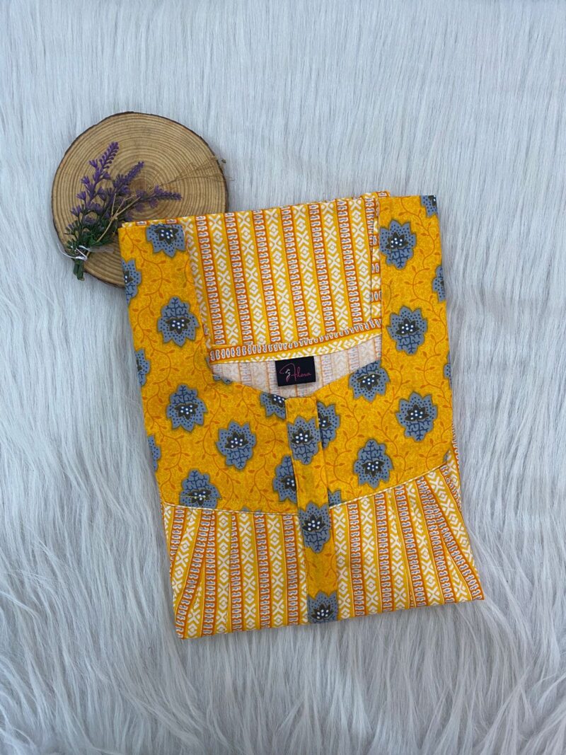 Mix N Match Square Neck Pleated Nighty