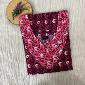 V-Neck Side Button Nighty