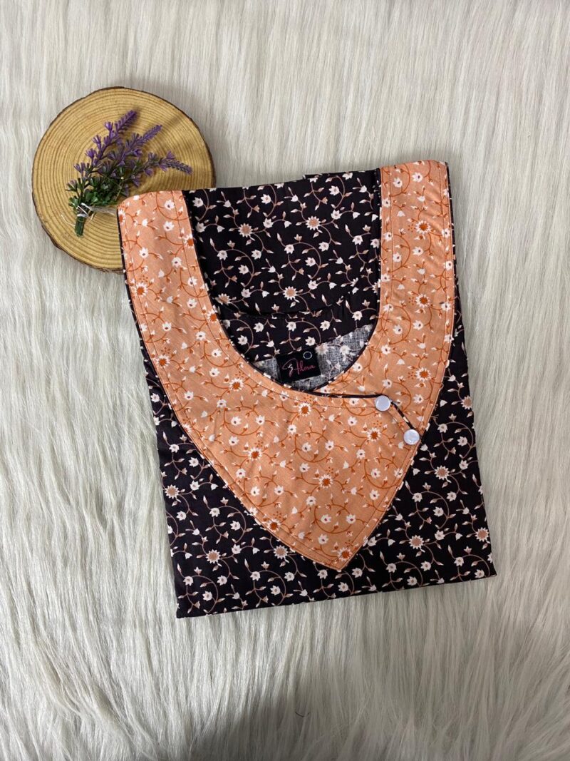 V-Neck Side Button Nighty