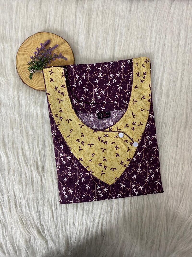 V-Neck Side Button Nighty