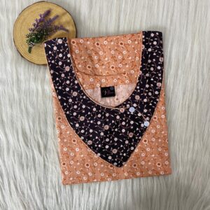 V-Neck Side Button Nighty