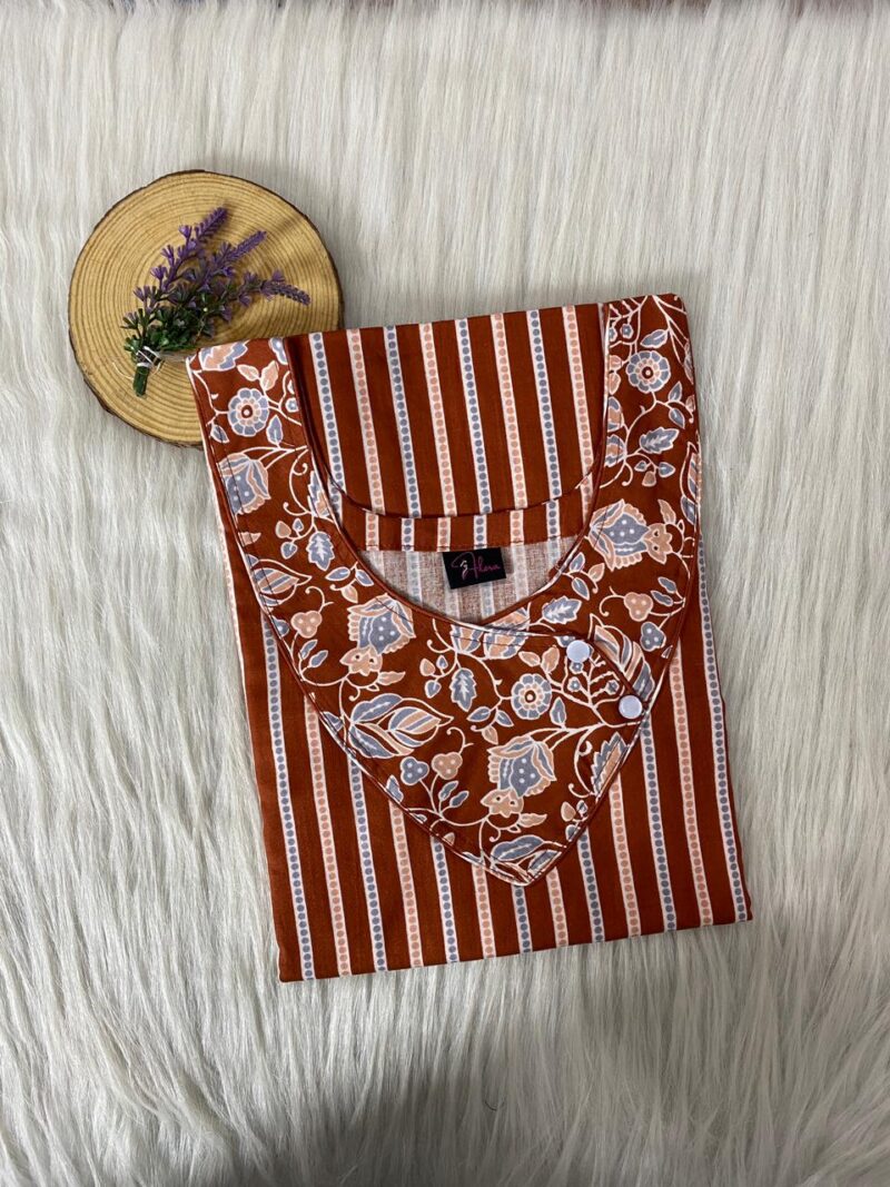 V-Neck Side Button Nighty