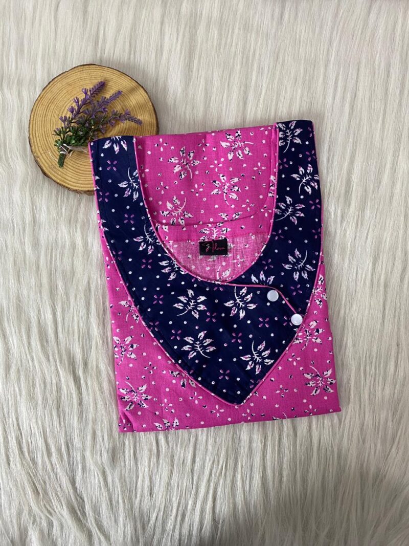 V-Neck Side Button Nighty