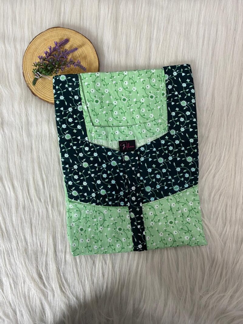 Mix N Match Square Neck Pleated Nighty