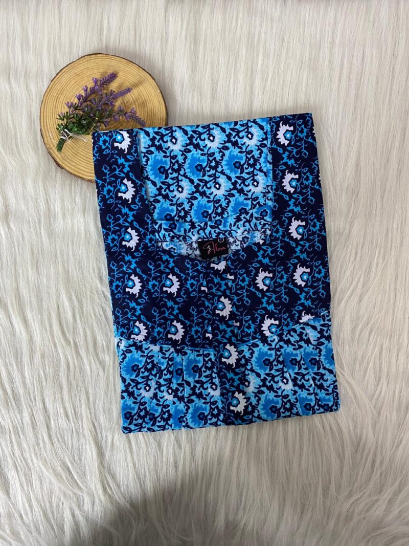 Mix N Match Square Neck Pleated Nighty