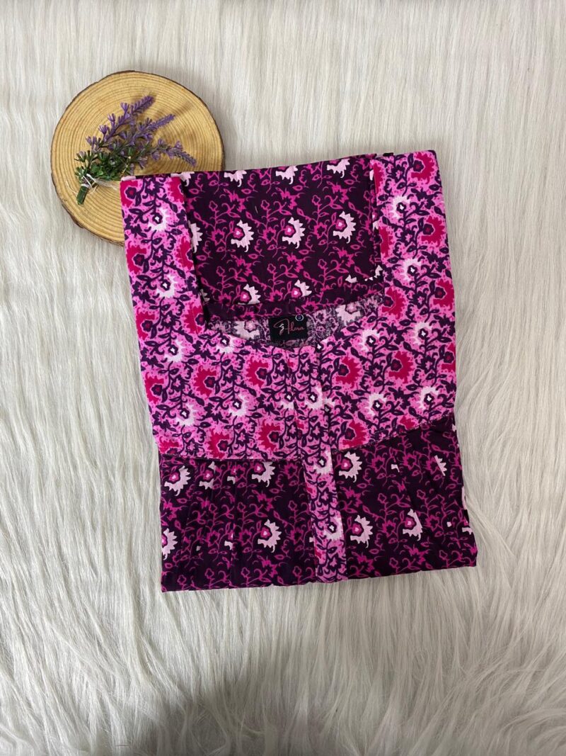 Mix N Match Square Neck Pleated Nighty