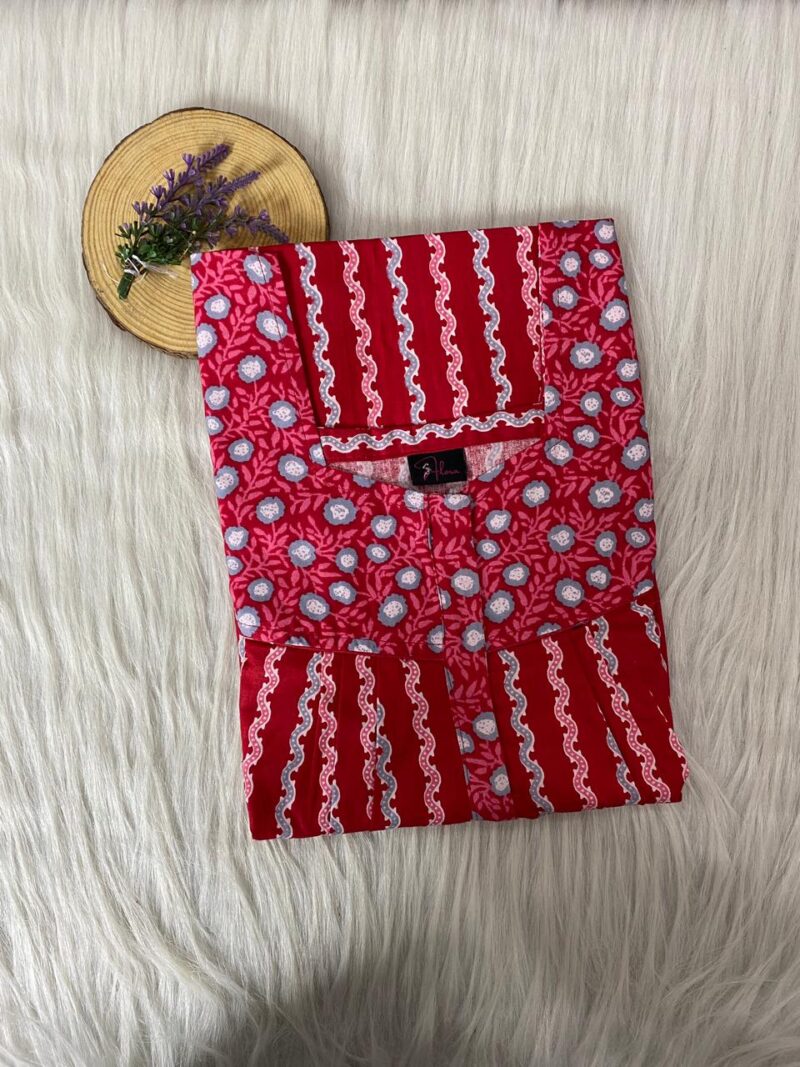 Mix N Match Square Neck Pleated Nighty