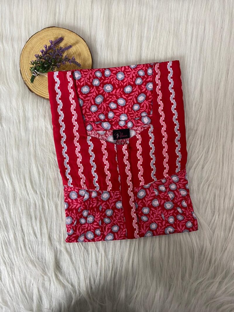 Mix N Match Square Neck Pleated Nighty