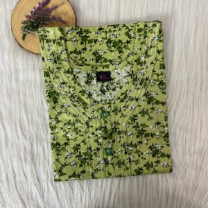 Pure Cotton Neck Thread Work Nighty