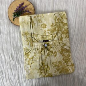 Front Elastic Pleated Nighty
