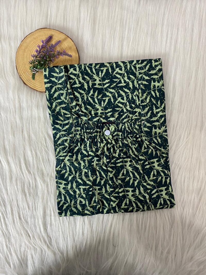 Front Elastic Pleated Nighty