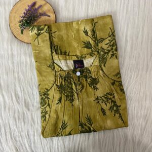 Front Elastic Pleated Nighty