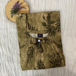Front Elastic Pleated Nighty