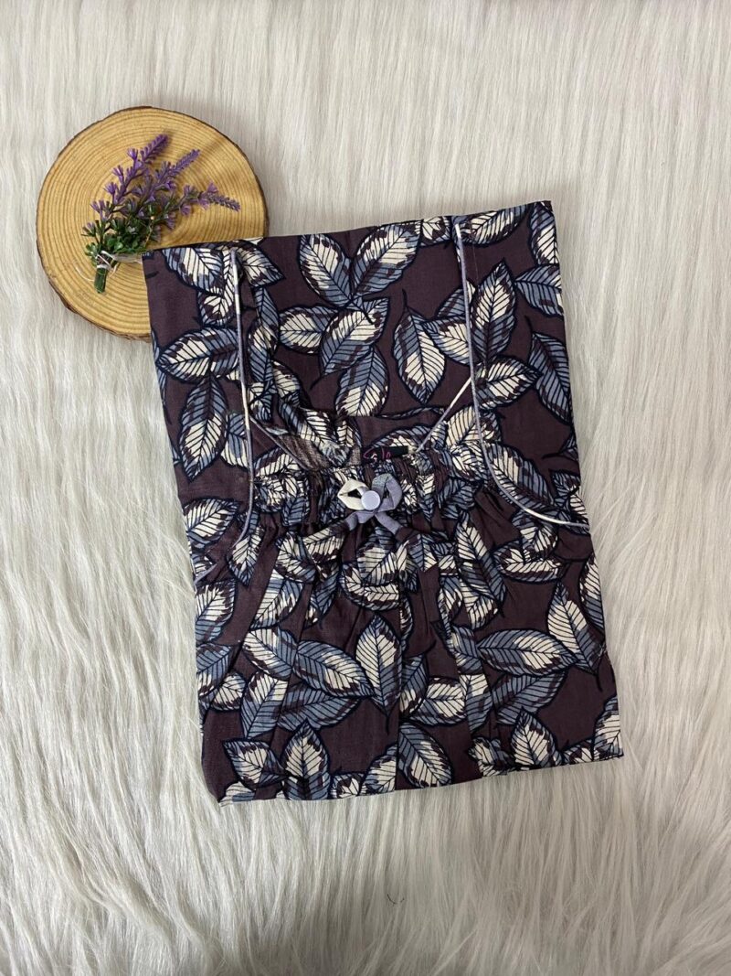 Front Elastic Pleated Nighty