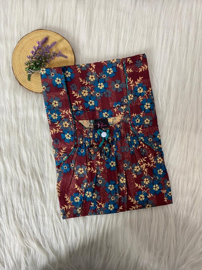 Front Elastic Pleated Nighty