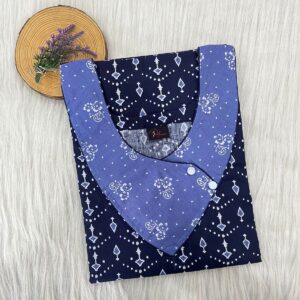 V-Neck Side Button Nighty