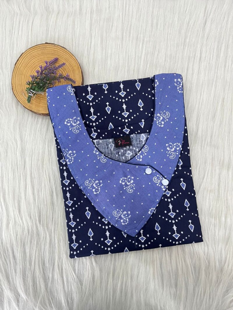 V-Neck Side Button Nighty