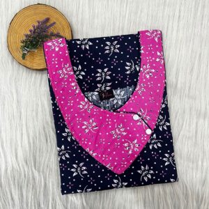 V-Neck Side Button Nighty