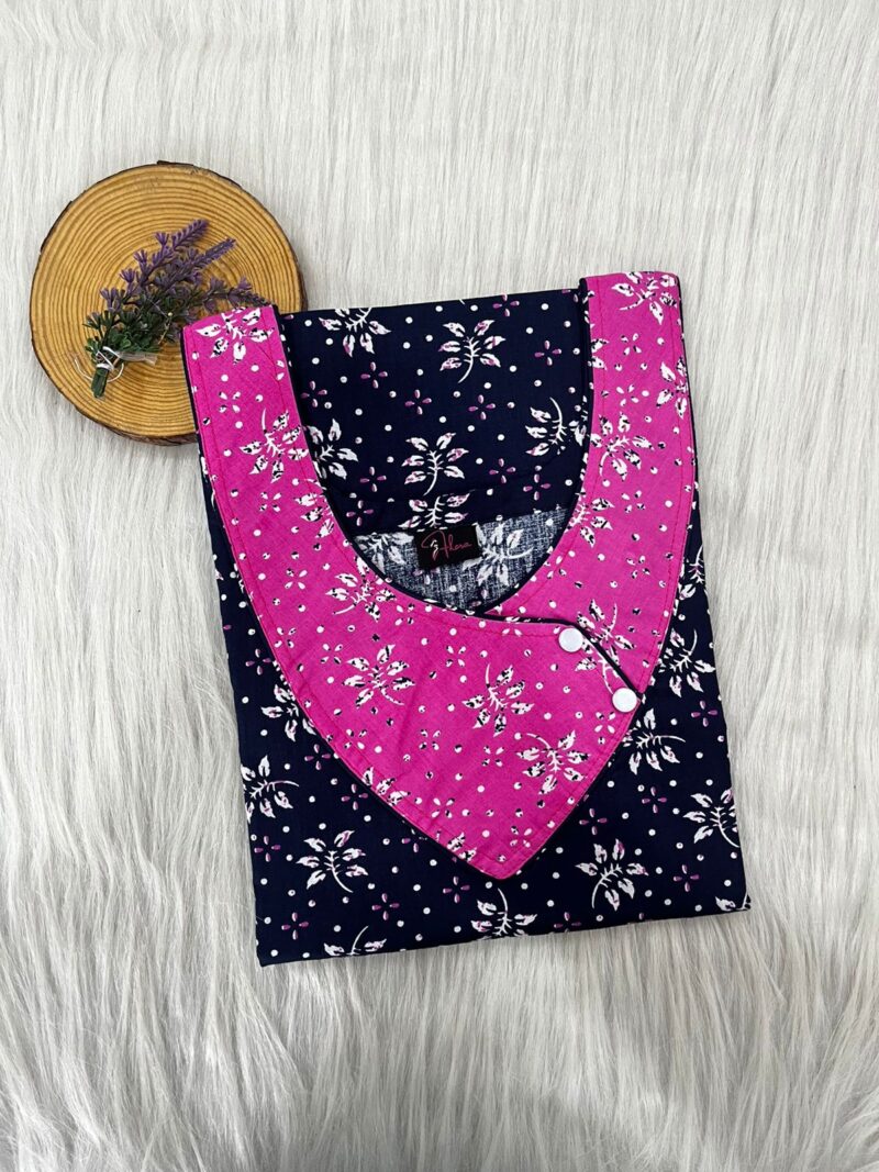 V-Neck Side Button Nighty