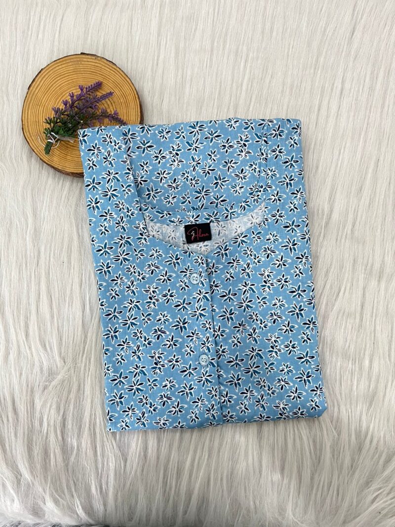 Full Open Button Nighty