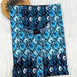Cotton Feeding Nighty With Two Side Vertical Zip and Single Centre Zip
