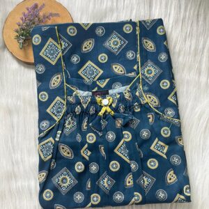 Front Elastic Pleated Nighty