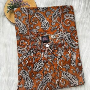 Front Elastic Pleated Nighty