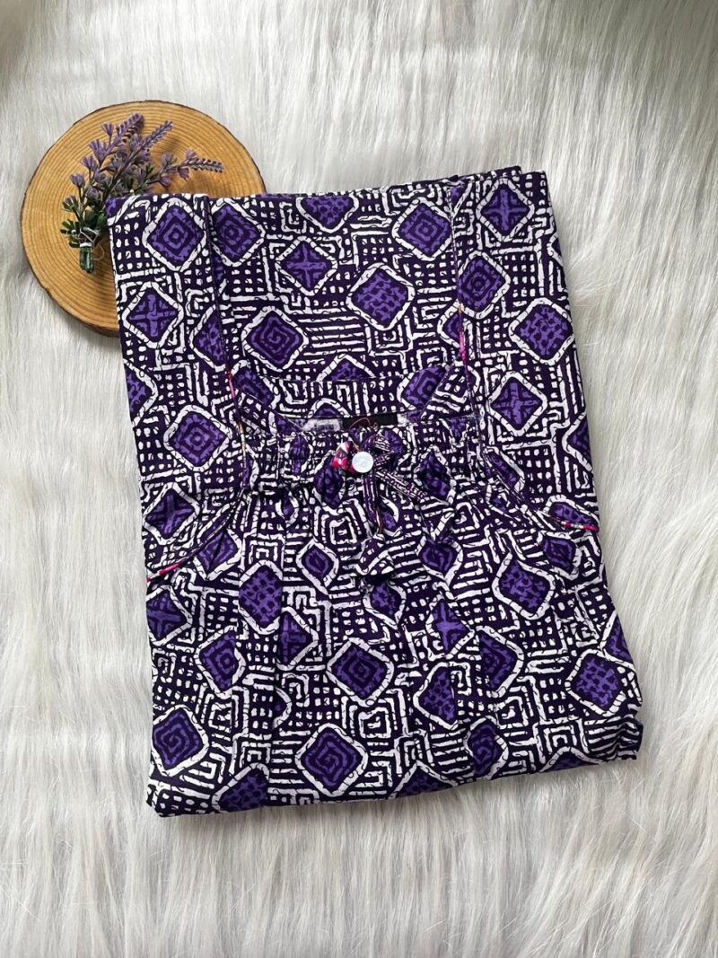 Front Elastic Pleated Nighty