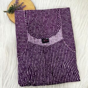 PLUS SIZE FRONT PLEATED ZIP NIGHTY