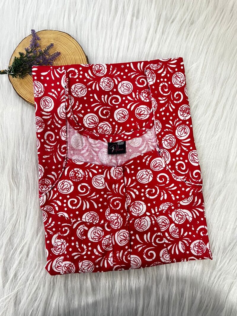 PLUS SIZE FRONT PLEATED ZIP NIGHTY