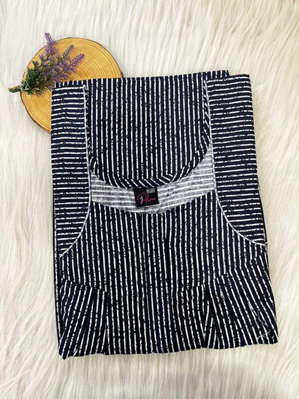 PLUS SIZE FRONT PLEATED ZIP NIGHTY