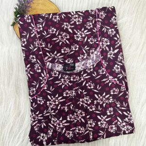 PLUS SIZE FRONT PLEATED ZIP NIGHTY